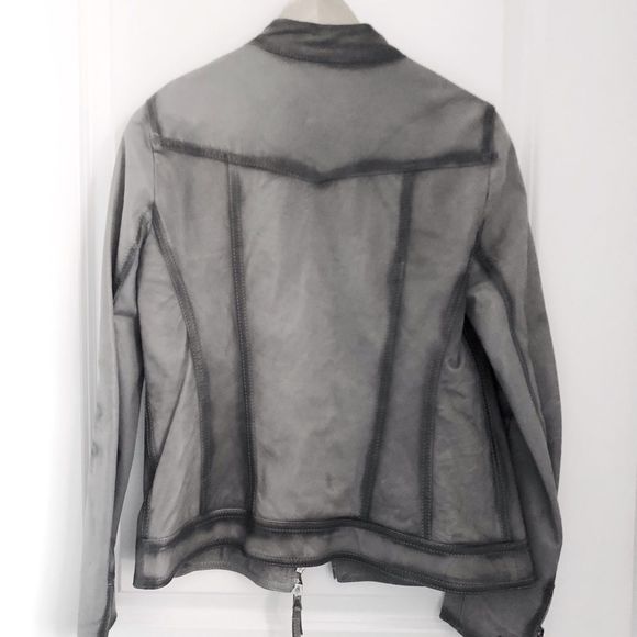 THEORY Moto Style leather jacket - medium - Picture 2 of 9